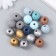 Beads for creativity tree "Dark Night" matte+metallic set 20 g d = 1.6 cm