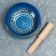 Singing bowl metal blue with a resonator 5x10.5x10.5 cm