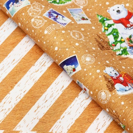 Paper packing glossy bilateral "Miracles in the new year!", 68 x 100 cm-2