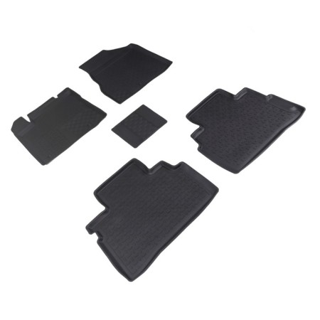 Rubber rugs with a high side for Nissan Murano III, 2016-