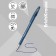 Gel handle washed Erichkrause R-301 Magic Gel, node 0.5 mm, blue ink, letter length 200 m, price for 1 pcs
