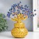 Bonsai souvenir "Cash tree in a golden pot" 96 eyes 20x9x17 cm