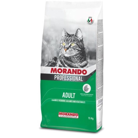 Dry food Morando Professional Gatto for cats, mix with vegetables, 15 kg