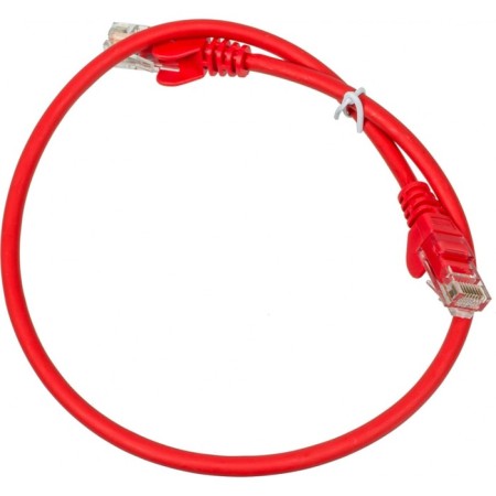 Lanmaster Lan-PC45/U5E-0.5-RD UTP RJ-45 Vil.-Vilka RJ-45 Kat. 5M Red LSZH 107752