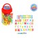 Alphabet magnetic Russian, magnetic numbers in a jar, 59 parts, color mix