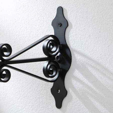 Bracket for kashpo kovaya, 25 cm, metal, black-8