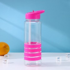 A bottle with a pipe “Sport”, 700 ml, 23.5 × 7.5 × 8.5 cm, color mix