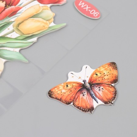 Interior plastic sticker "tulips" 40x31 cm-2