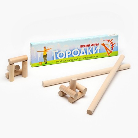 Game Tows "Game time", bits 2 pcs 49 x 2.5 cm, towns 10 pcs 9 x 2.5 cm-1