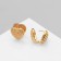 Earrings Metal "Accord" Ornament, Color Gold