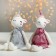 Soft toy "Unicorn in a dress", Mix color