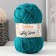 Yarn 70% acrylic, 30% silk "Softy Shine" 50 grams 85 m color 37 viridian