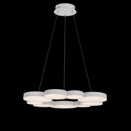 Suspended chandelier Mantra lunas, Led, 3700lm, 3000k, 1600 mm, matte white color-1
