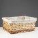Stelly basket "Leaves", 400 x 310 x 170 mm, beige