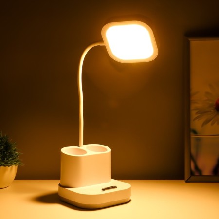 Ronde table lamp LED, from USB/AKB 10 W, 3000-6000 sensor to white 13x13x44 cm Risalux-2