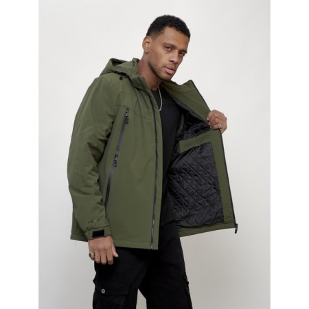 Male spring jacket, size 58, khaki color-14