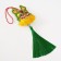 Suspension-Sasha Textile "Dragon" Green 2x7.5x24 cm