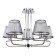 Cache chandelier, 5x40W E14, color chromium