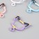 Carabiner Metal with a ring "A cat with a collar" set of 4 pcs 3.4x3.3 cm