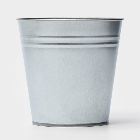 Vazon galvanized without handles, 5 l, h = 20.5 cm, GOST-1