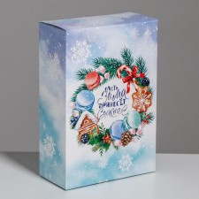 The folding box “Let winter bring happiness”, 16 x 23 x 7.5 cm, New Year