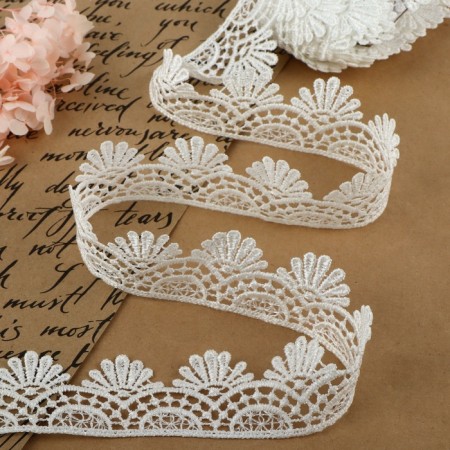 Lace Hypure, 40 mm × 9 ± 0.5 m, white color