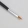 Acryl-gel brush, petal, 18 cm, d-5 × 17 mm, black/silver color