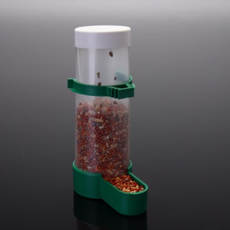 Drive/bird feeder with a lid of 4 x 13 cm, 150 ml, green-5