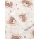 A set for a newborn (body/pants) "lion", milk color, height 62 cm