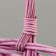 A set of wicker baskets, 33x13/36 cm, 29x11/31 cm, 22x10/26 cm, 3 pcs, pink, willow