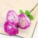 Artificial flowers "Carnation Trio" 11x58 cm, white-lilac