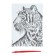 Engraving "tiger" A5, with a metallic effect "holography"
