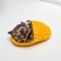 Fluffy cat in a slipper, mix