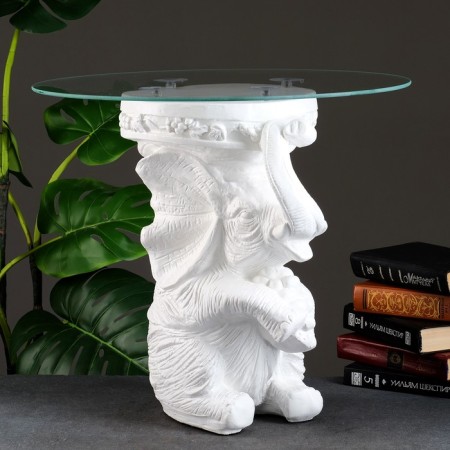 The luminous table "Elephant sitting", 26.5 × 50 × 50 cm,-1