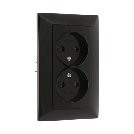 Double Luazon Lighting "Antei", 10 A, hidden, without salary, black-1