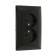 Double Luazon Lighting "Antei", 10 A, hidden, without salary, black