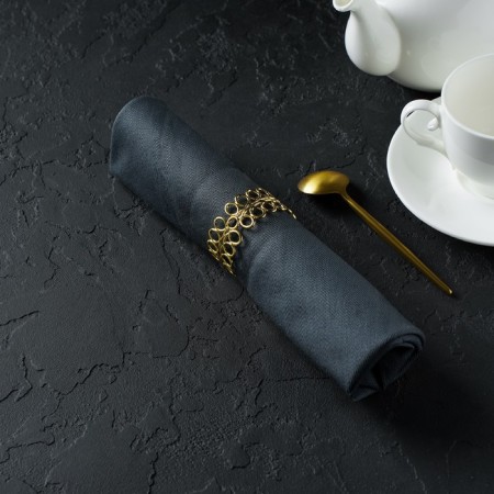 Ring for napkins "Wreath", 4.5 × 2 cm, gold color-4