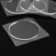 Furniture round tundra, d = 70 mm, 4 pcs, transparent