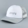 Women's cap with Simply grid, gray color, rr 56