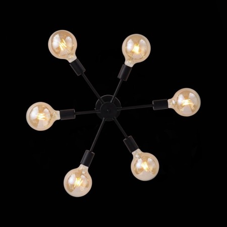 Ceiling EVOLUCE lamp. SL419.402.06. ANO. 6x60 watts, E27, 46x48x23 cm, black color-17