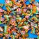 Chewing gum "Cheburashka Bubble Bar", dragged, with a filling of 4 g