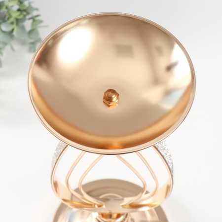 Summary Metal for 1 candle d = 15 cm "graph" gold 15x15x39.5 cm-3