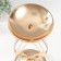 Summary Metal for 1 candle d = 15 cm "graph" gold 15x15x39.5 cm