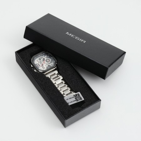 Men's wrist watches 4.8 x 4.8 cm, with a chronograph, 3 atm, luminous-2