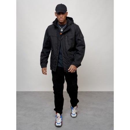 Sports male jacket, size 56, black color-5