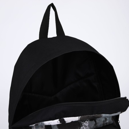 School textile “khaki”, with a pocket, 30x12x40cm, black color-5