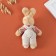 Tekstil Blick "Bunny in a flower combisant" 8.5x4x14 cm