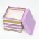 Self -assembly box "lines" lilac 15x15x15 cm