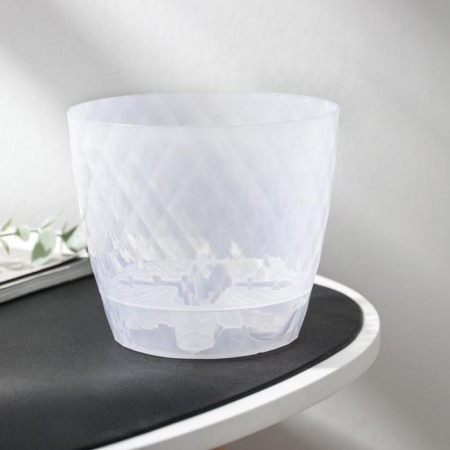 Pot for flowers with basal watering "Rumba", 1 l, the color is transparent