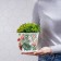 Pot for the flowers of the Steeling Dilan, 800 ml, white color
